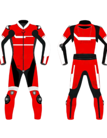 motorbike leather racing suit
