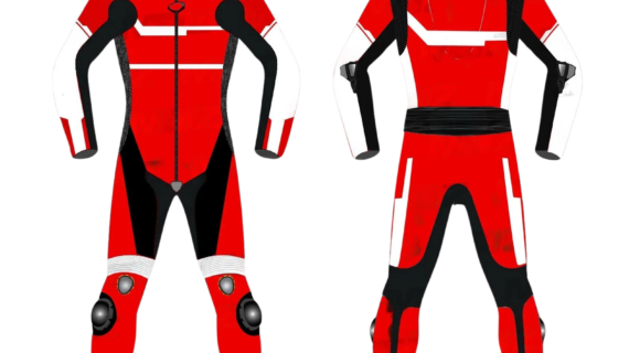 motorbike leather racing suit