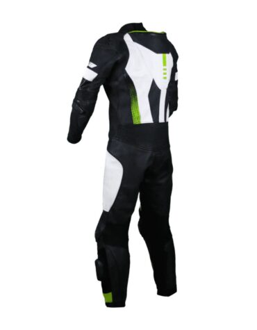 titanium rr yellow one piece leather suit